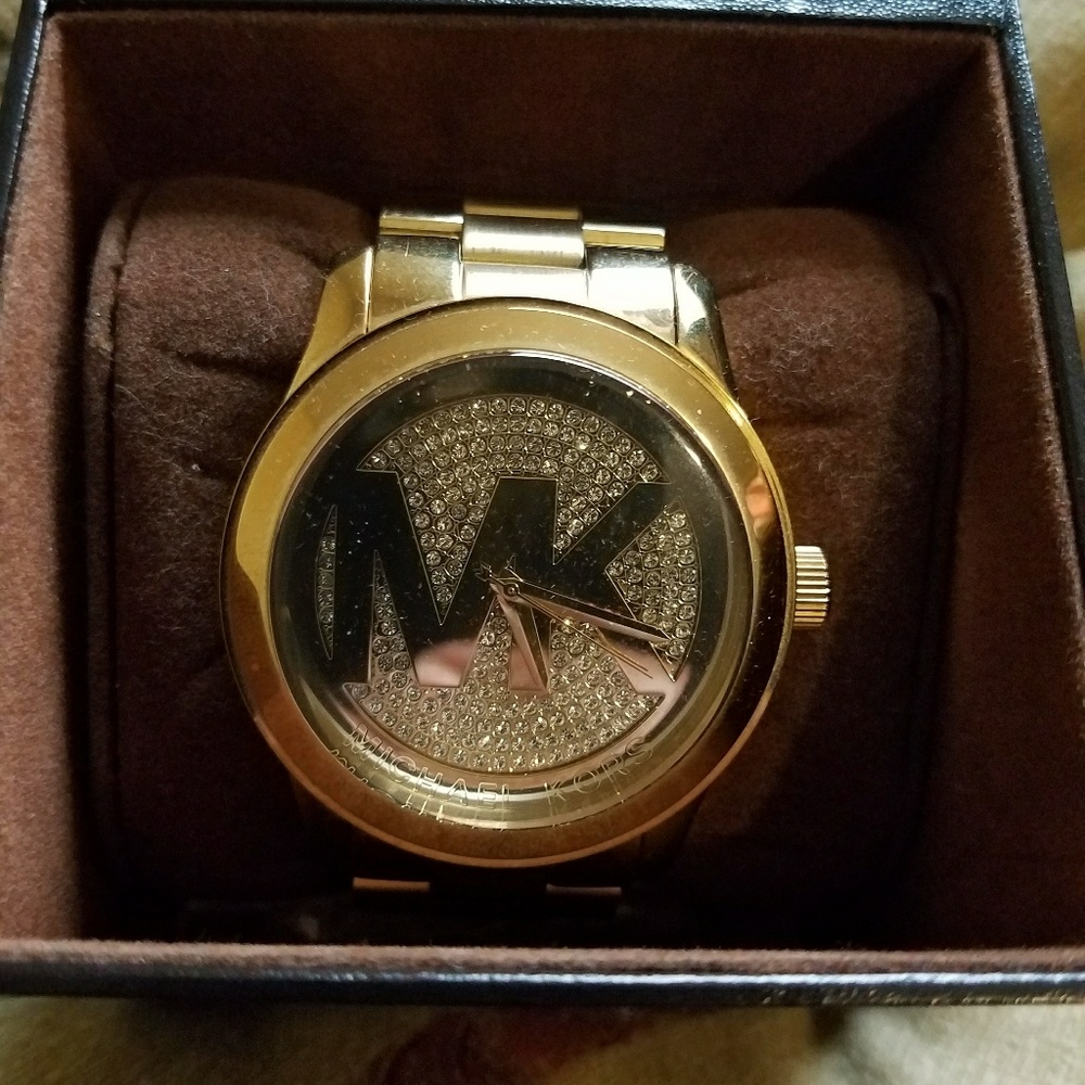 100% authentic gold Michael Kors Mk watch